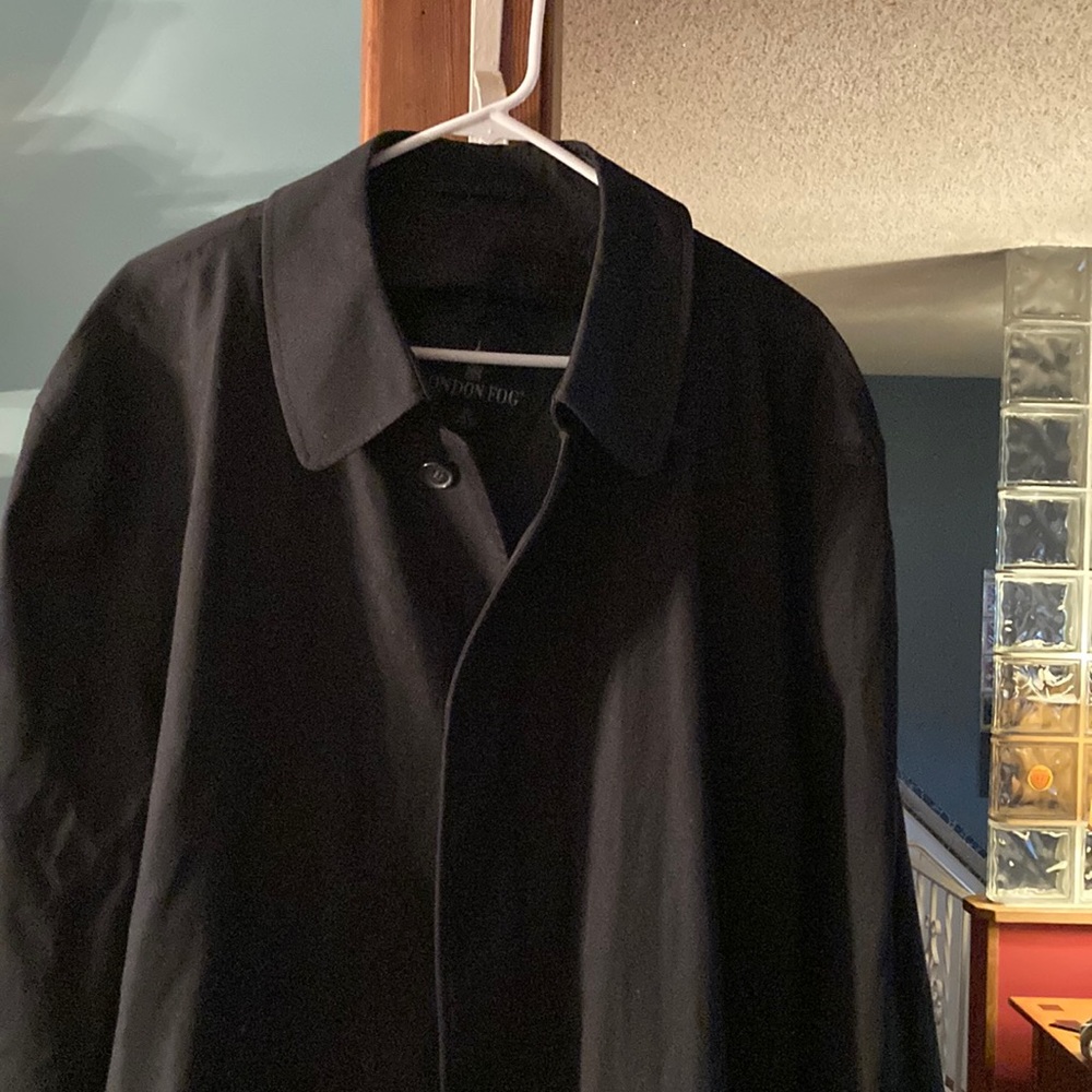 Mens Black London Fog Jacket Size XL